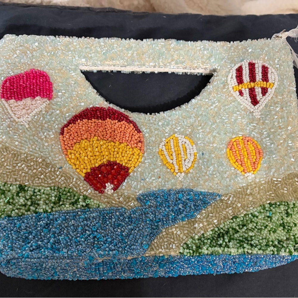 Beaded Hot Air Balloon Clutch